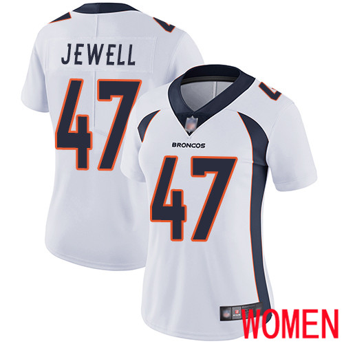 Women Denver Broncos #47 Josey Jewell White Vapor Untouchable Limited Player Football NFL Jersey->women nfl jersey->Women Jersey